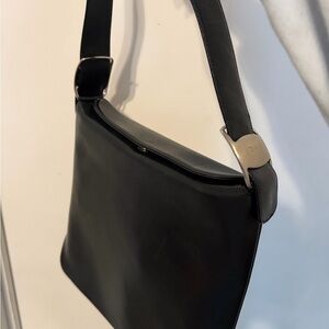 Ferragamo Black Leather Shoulder Bag